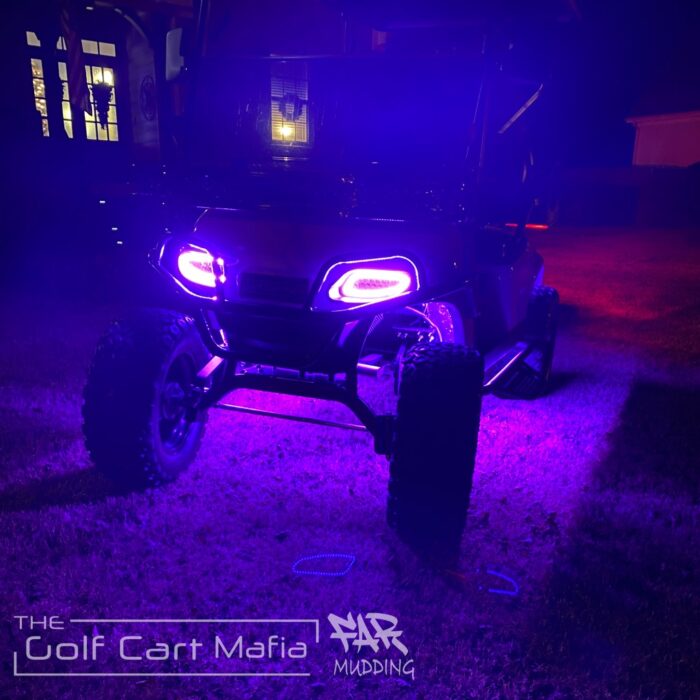 golf cart chasing halos