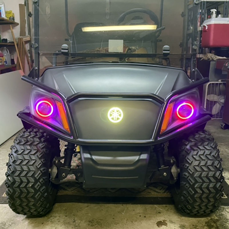 Yamaha golf cart Bluetooth chasing Halos