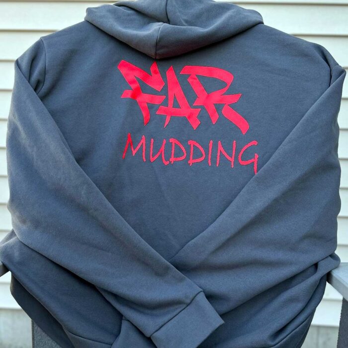 far mudding hoodie back